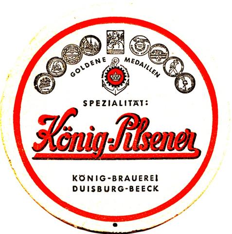 duisburg du-nw könig goldene 2ab (rund215-u 2 zeilen-schwarzrot)